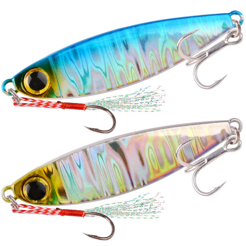 Microjig Metálico de Costa – Señuelo para Pesca en Agua Salada
