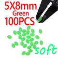 5X8mm Green 100pcs
