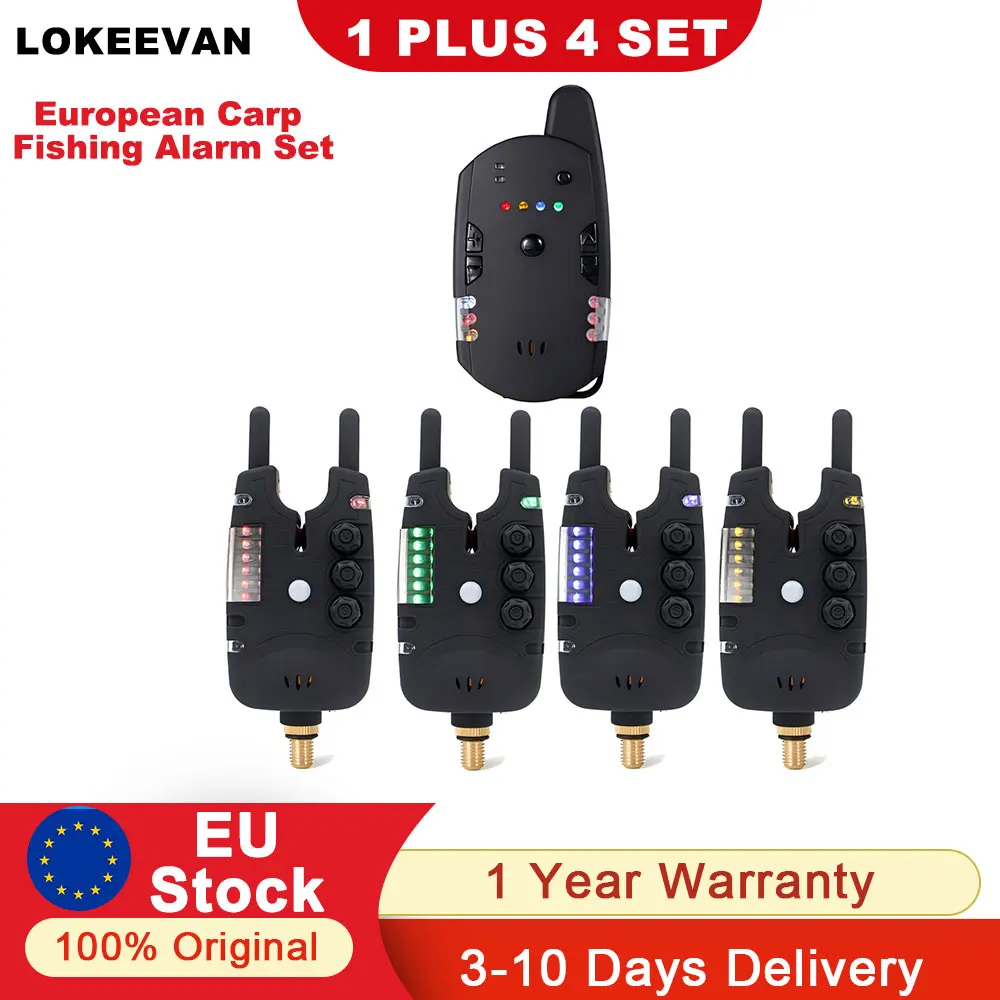Set Alarmas LED Inalámbricas para Pesca de Carpa con Swingers