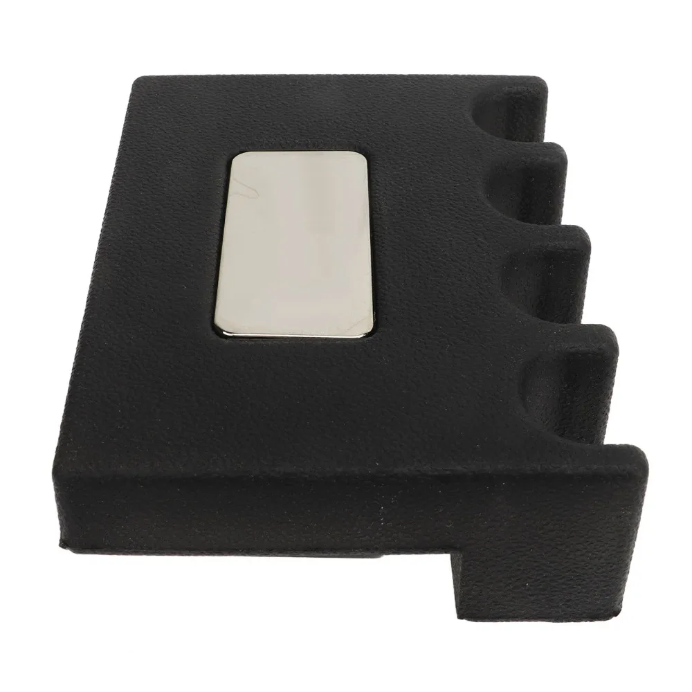 Soporte portatacos negro para mesa de billar – 4 orificios con goma - imagen 2