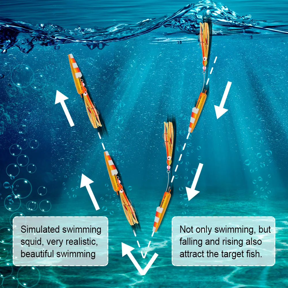 ORJD Inchiku Jig Head cebo de pesca en el mar, Wobbler, Snapper, besugo de mar, Japón, Kingfish, Snapper, Grouper, señuelo de pesca de cebo lento - imagen 4