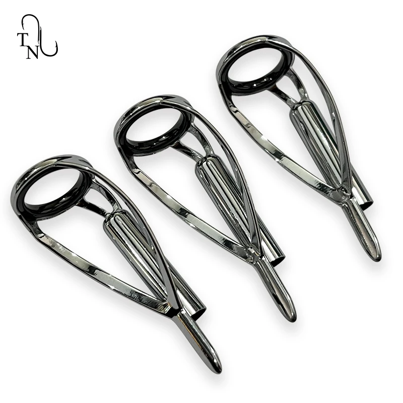 TN13 CRLST 5 uds guías de punta de pesca guías de caña de pescar de construcción anillo SIC Kit de reparación de agua salada para accesorios de repuesto de pesca - imagen 3