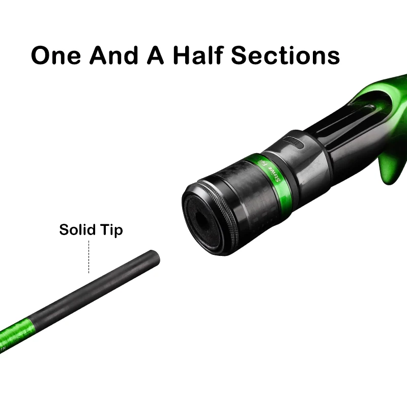 PURELURE-varilla de Jigging lenta, caña de pescar de Punta sólida de 1,90 M, 6,35 pies, Spinning, para agua salada, para mar, barco - imagen 5