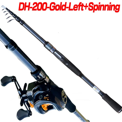 Left-Reel Spin-Rod