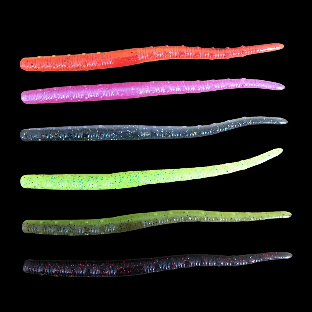 20 piezas 12cm 3,3g gusano suave señuelo TPE cebo de pesca flotante para lubina trucha señuelo cebo Artificial aparejos - imagen 3