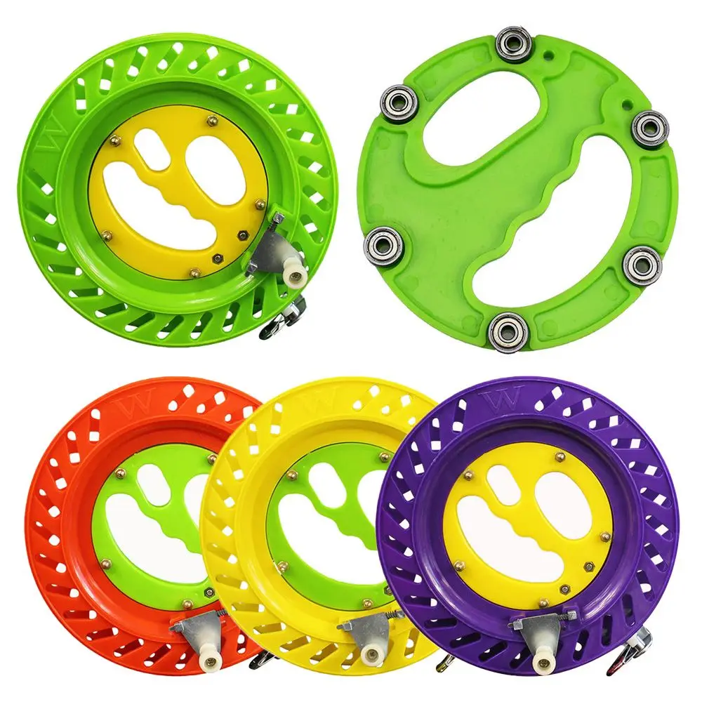 Carrete de mano para Pesca, enrollador de sedal, carrete de Pesca redondo, carrete de almacenamiento, bobina de cuerda de Pesca con rodamiento antiinverso, 1 ud. - imagen 3