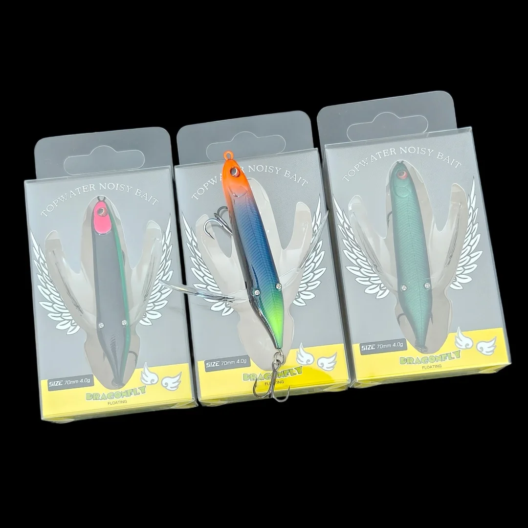 Swolfy Topwater Libélula 70mm – Señuelo flotante para trucha y lucio