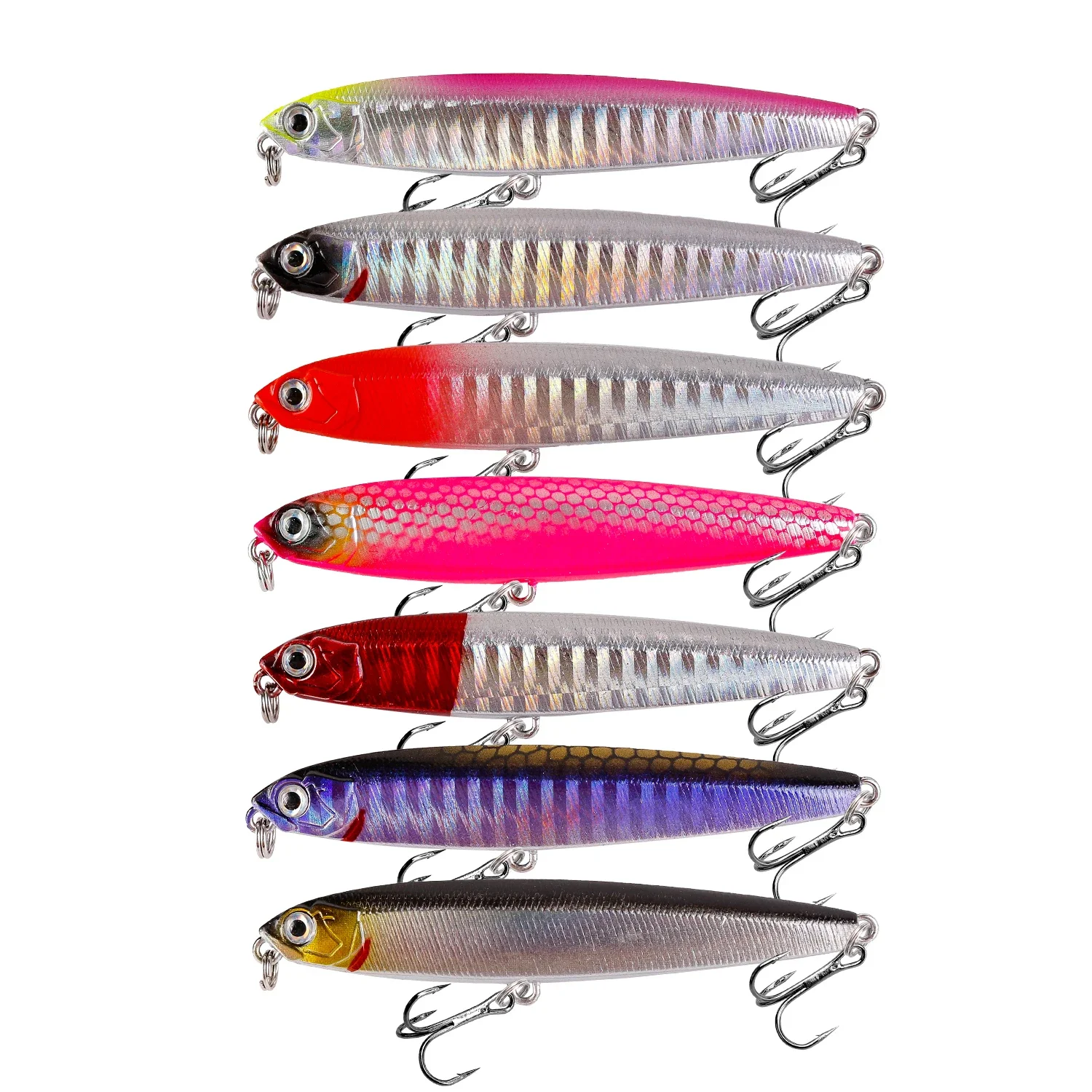 Señuelo de Pesca con lápiz que se hunde, Wobblers de 8cm, 10-14g, cebo duro Artificial para lubina, pececillo, aparejos de Pesca Jigging de alta calidad, 1 Uds. - imagen 2