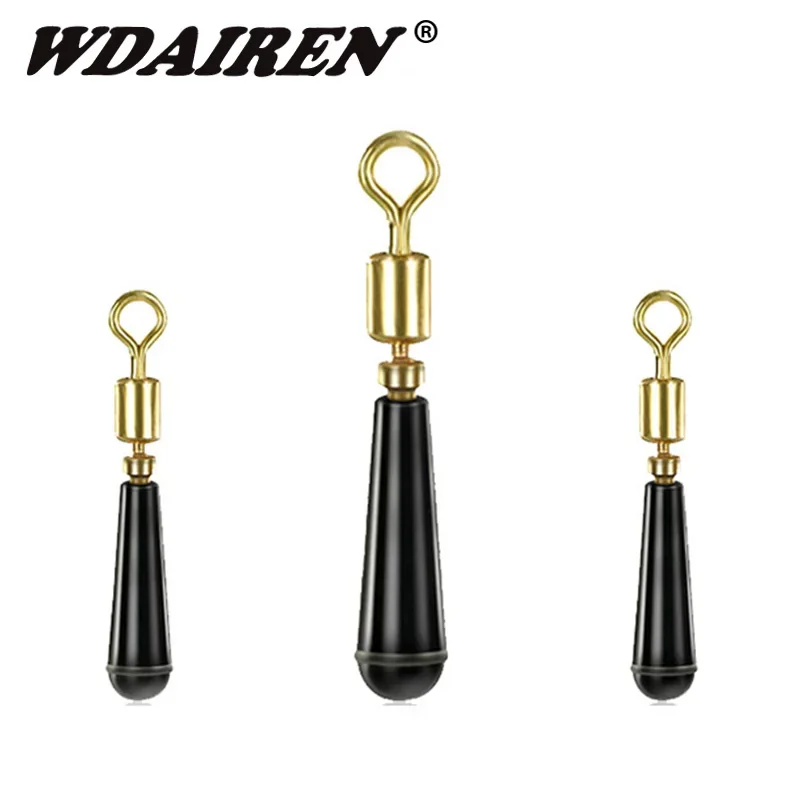 Adaptador de flotador negro de 3 tamaños, suave para pesca con mosca de carpa marina, accesorios de cebo, anzuelos, herramientas de pesca Wobblers, 10 Uds. - imagen 4