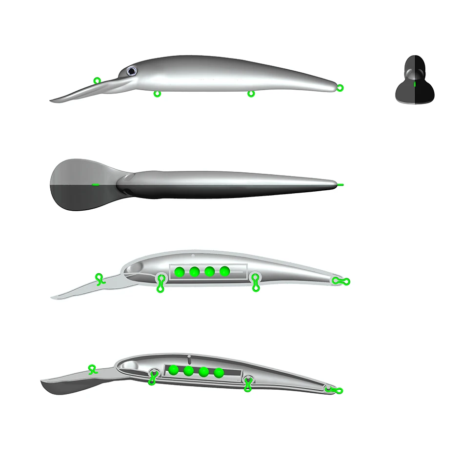 KESFISHING-señuelo duro Bandit Walleye 120mm 19g Dive 8,1 m profesional Wobbler Jerkbait Deep Big Long Casting Minnow - imagen 4