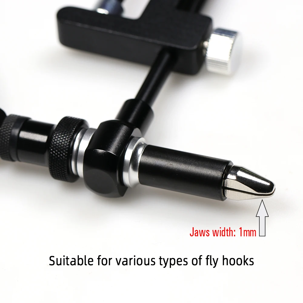 ICERIO-morsa para atar moscas, herramienta de sujeción de seguridad, gancho de pesca, abrazadera en C, tornillo de banco para atar con mandíbula de acero endurecido - imagen 4