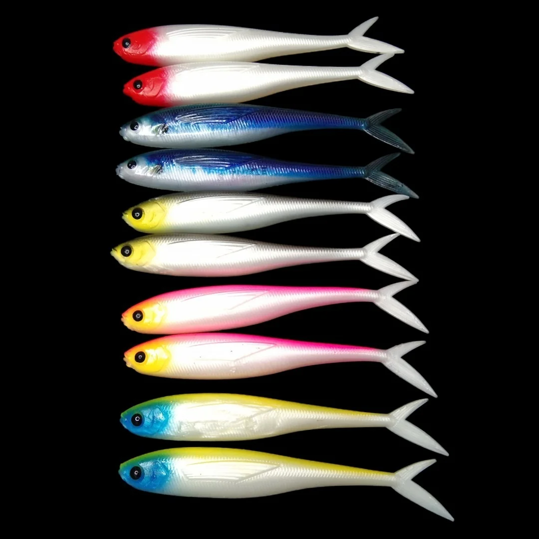 Swolfy, 2 uds., cebo flotante TPR suave, cebo para peces moscas, cebo para curricán, 11g, barco de pulpo, pesca en el mar, cebo suave Artificial de goma - imagen 4