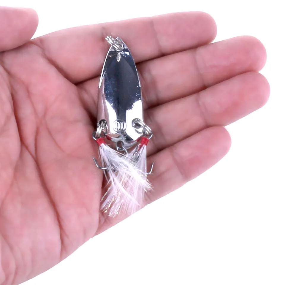 Señuelos giratorios de Metal de 2 piezas, Señuelos de Pesca de trucha, cebo duro, lentejuelas, cebos artificiales, cebos giratorios, aparejos de pesca - imagen 2