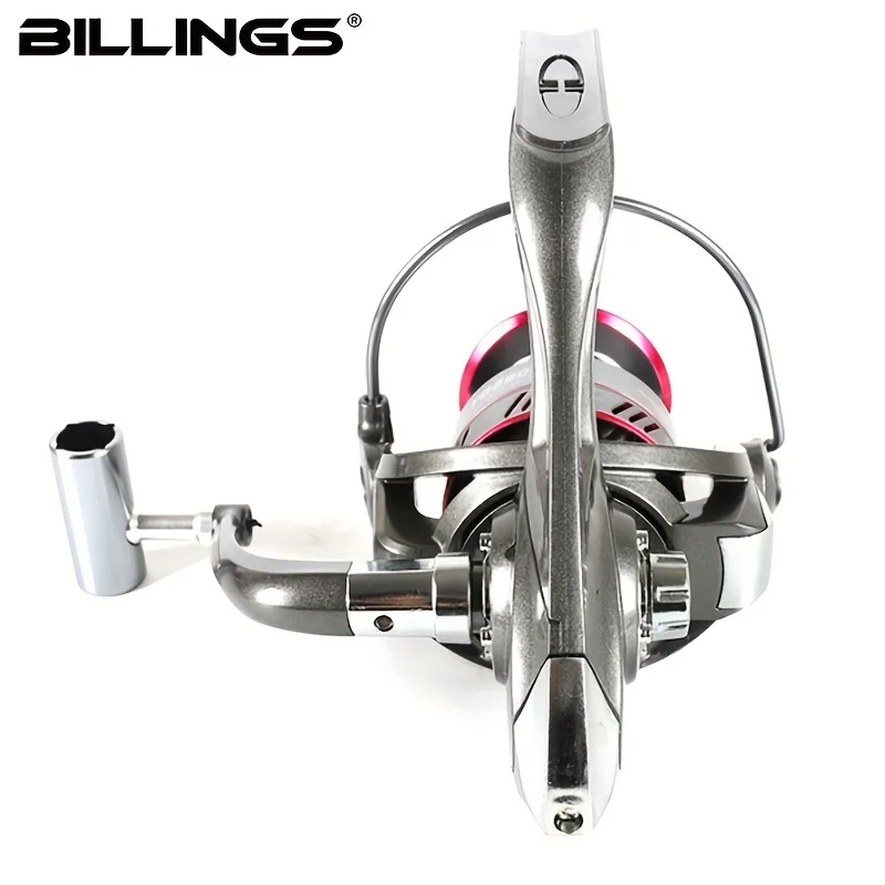 BILLINGS YO Serie 2000-6000, relación de transmisión 5,2: 1, arrastre máximo de 26LB, carrete poco profundo, carrete de pesca giratorio, para agua dulce y salada - imagen 3