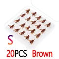 20pcs Brown S