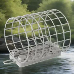 NGB Cesta alimentadora pesca acero inoxidable cuadrada y redonda