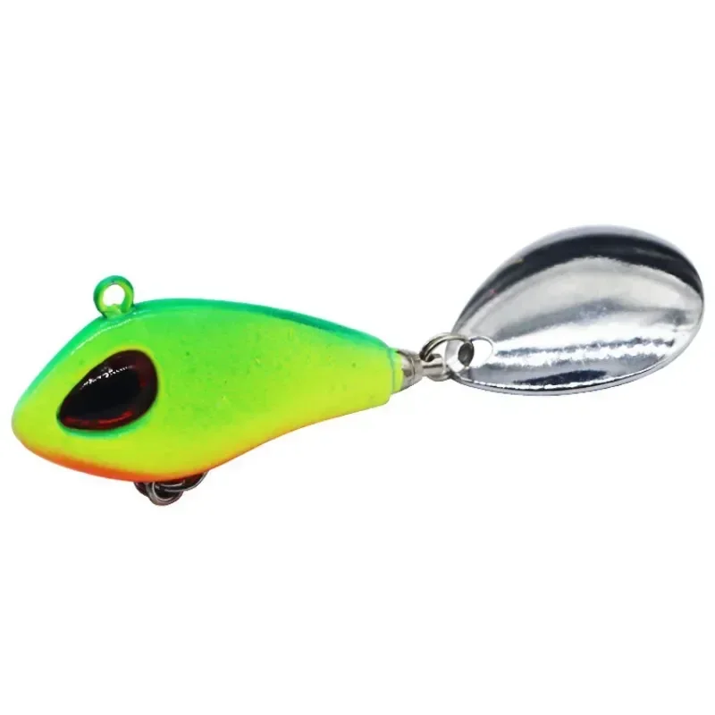 1 Uds Mini VIB con cuchara Señuelos de Pesca 6g 10g 17g 25g 2cm señuelo aparejos de pesca Pin Crankbait vibración Spinner cebo que se hunde - imagen 5