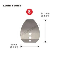 COUNTBASS Shakee Chatterbait acero inoxidable – Señuelo vibratorio para pesca