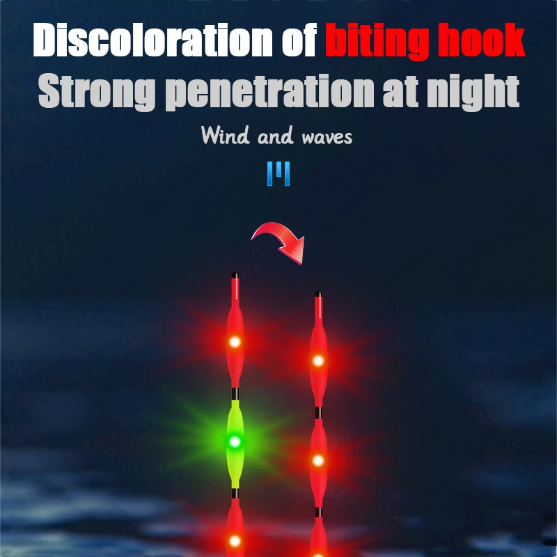 Flotador de pesca electrónico con detección de gravedad luminosa, LED que se vuelve automáticamente rojo, llamativo, 5G-10G de carrera, flotador de peces grandes, 2023 - imagen 5