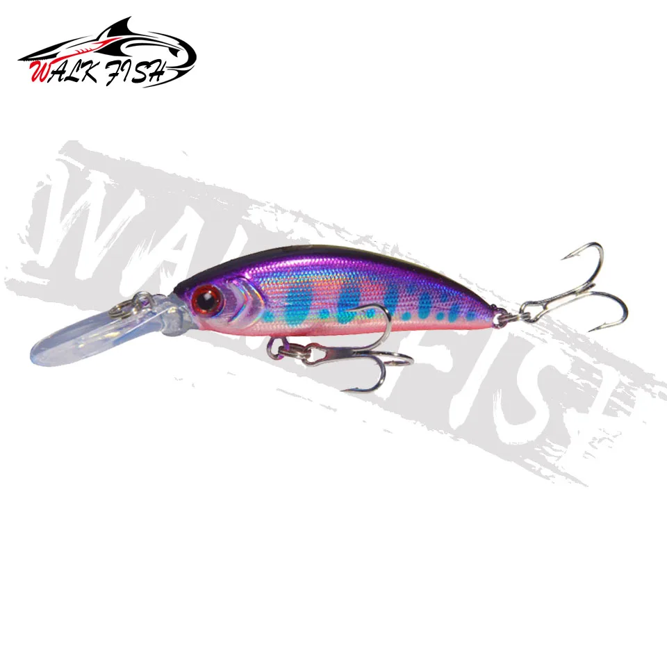 WALK FISH-señuelos de Pesca de pececillo hundido, 5,7g, 7cm, Wobbler, lubina, curricán, cebo duro Artificial, Crankbait, carpa, aparejos de Pesca - imagen 5