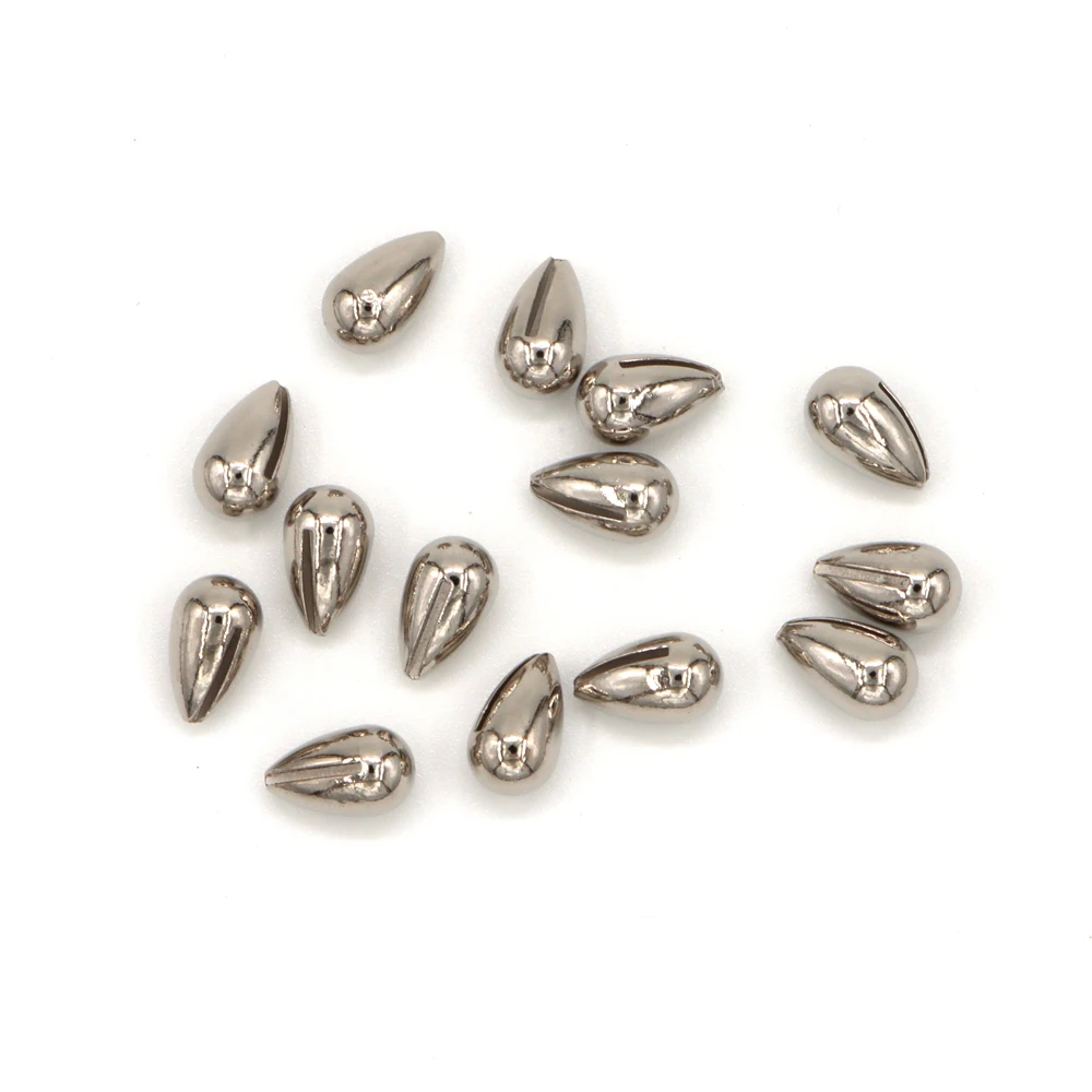 50 Uds. Cabezales de plantilla para pesca en hielo colores primarios sin gancho 2,7mm-7mm lágrima gota invierno Lucio señuelo Material de pesca DIY - imagen 4