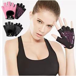 Guantes de medio dedo de silicona de verano, guantes de Yoga antideslizantes a prueba de sudor, guantes transpirables para deportes de Fitness y gimnasio, mujeres y hombres