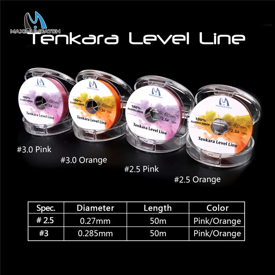 MAXIMUMCATCH Tenkara fluorocarbono Pro Level para línea de mosca - imagen 5
