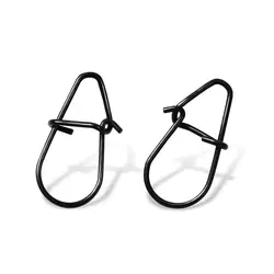 Clips para señuelos Crankbait, broches para lubina, negro mate