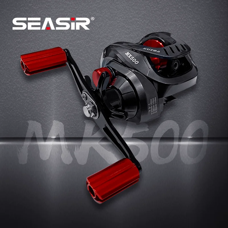 SEASIR Scorpion-carrete giratorio de aluminio para pesca, accesorio para Baitcasting, Ratio de engranaje 18 + 1BB, arrastre de rodamiento 7,2 KG, 4,5: 1 - imagen 2