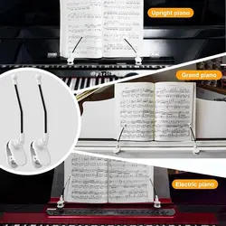 Clip portátil partituras piano – Soporte ajustable y fácil montaje