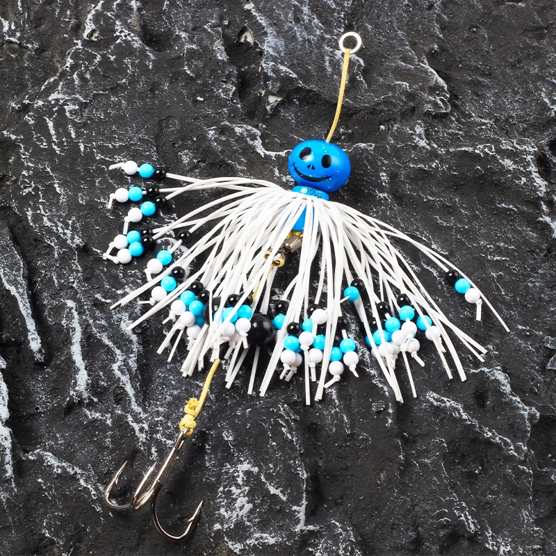 Señuelo de Metal MAGIC WORKS, señuelo de pesca de goma Tair, 100g, 140g, 180g, falda de goma, bagre, cebo de navegación de mar, aparejos de cebo Artificial - imagen 3