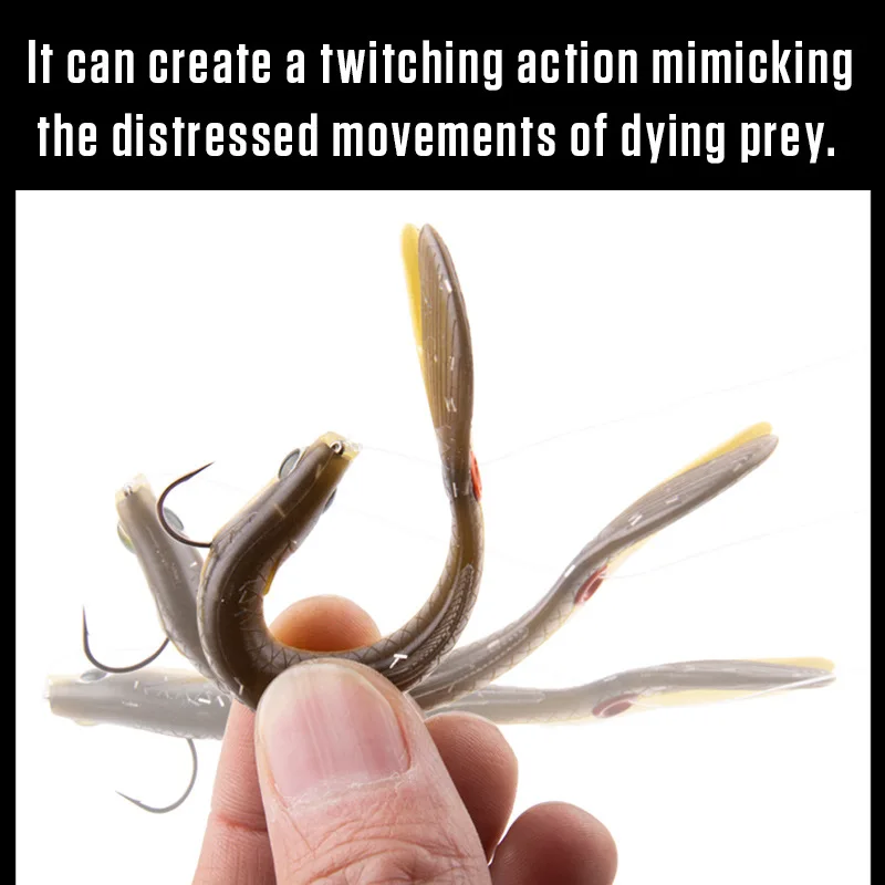 MNFT 5 unids/lote señuelo de pesca de lubina biónico suave Swimbaits simulación Loach señuelo suave, cebo de pesca para agua salada y agua dulce - imagen 5