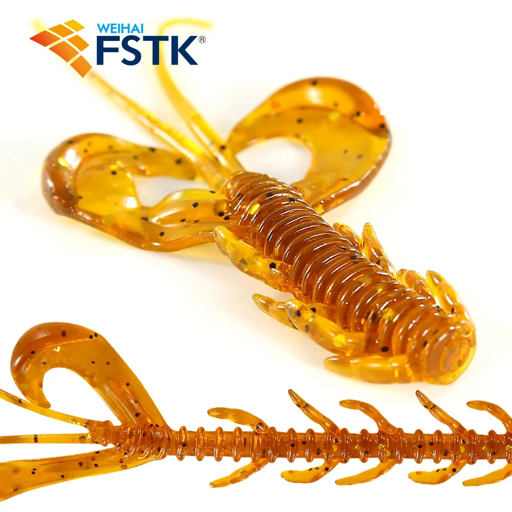 FSTK Shad Worm Soft Bait Wobblers Fishing Carp 1.9g 5.5cm Pesca Lure Bass Leurre Tackle Bass Pike Aritificial Silicone Swimbait - imagen 4