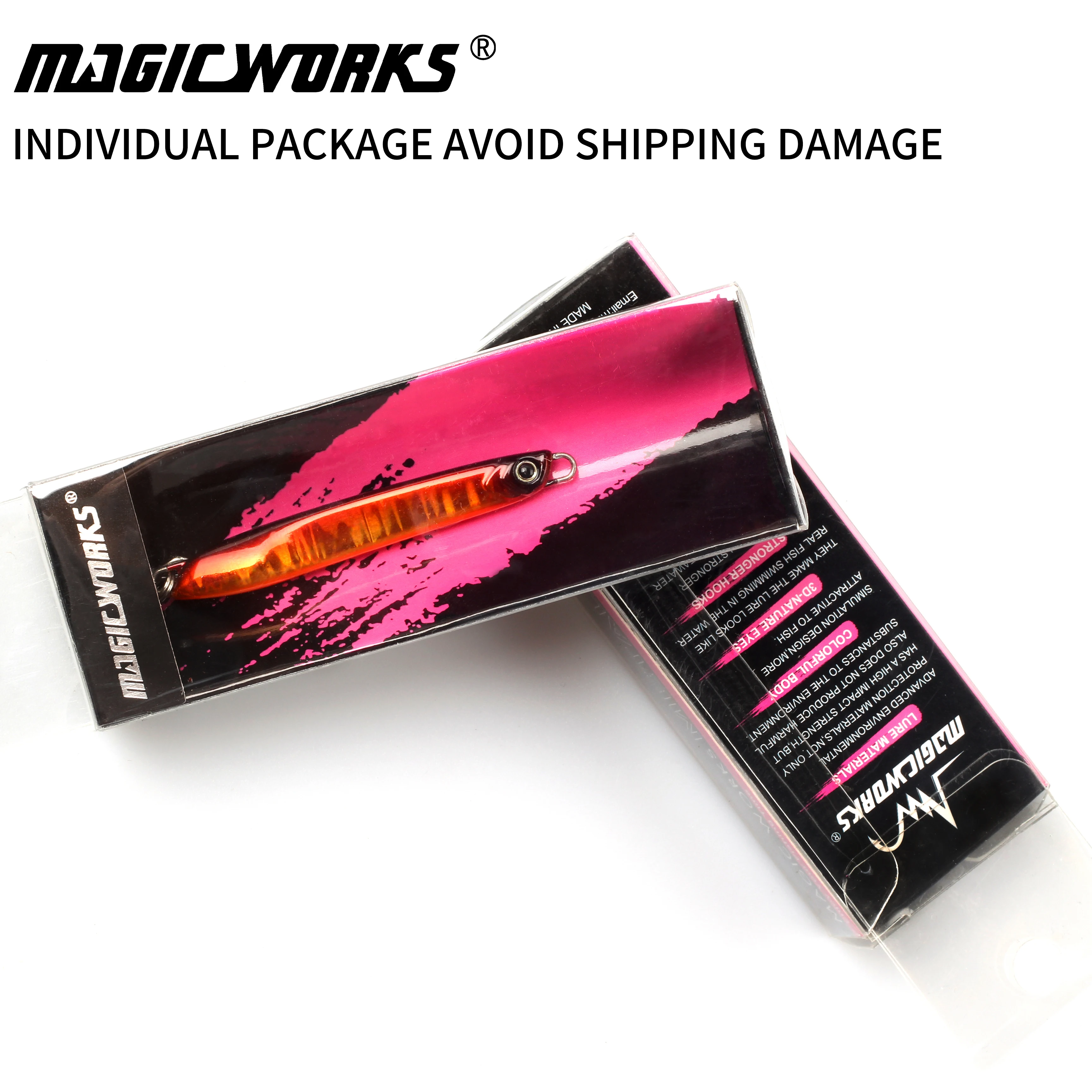 Señuelo de pesca con plantilla de Metal, trabajo mágico, brillo lento, 15g, 20g, 30g, señuelo de pesca de mar, placa de hierro, cebo duro, aparejos para Lucio