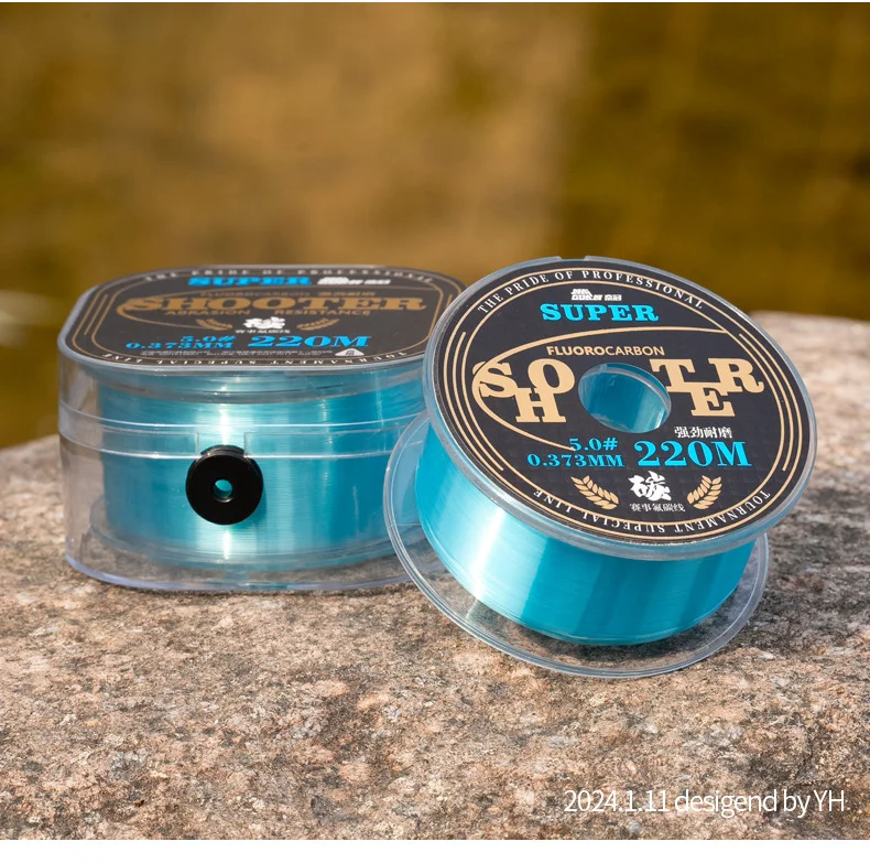 Carrete de línea de pesca fluorocarbono LINNHUE