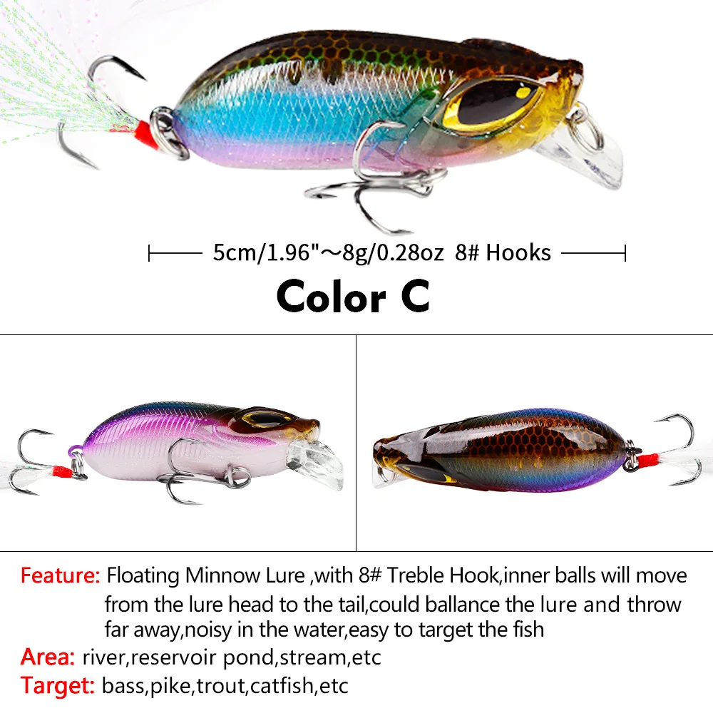 Crankbait para lucio con ojos 3D realistas – Curricán - imagen 5