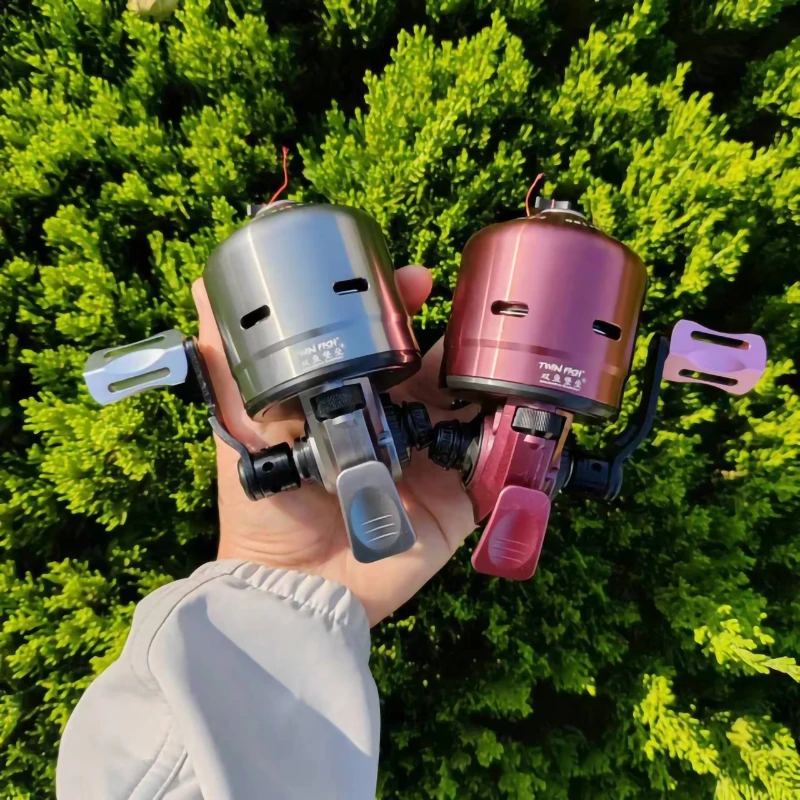 Spincast-carrete de Metal PX39 6 + 1BB, señuelo de pesca al aire libre, tirachinas, arco de tiro de pez con 8 hebras, línea de PE, 85m - imagen 4