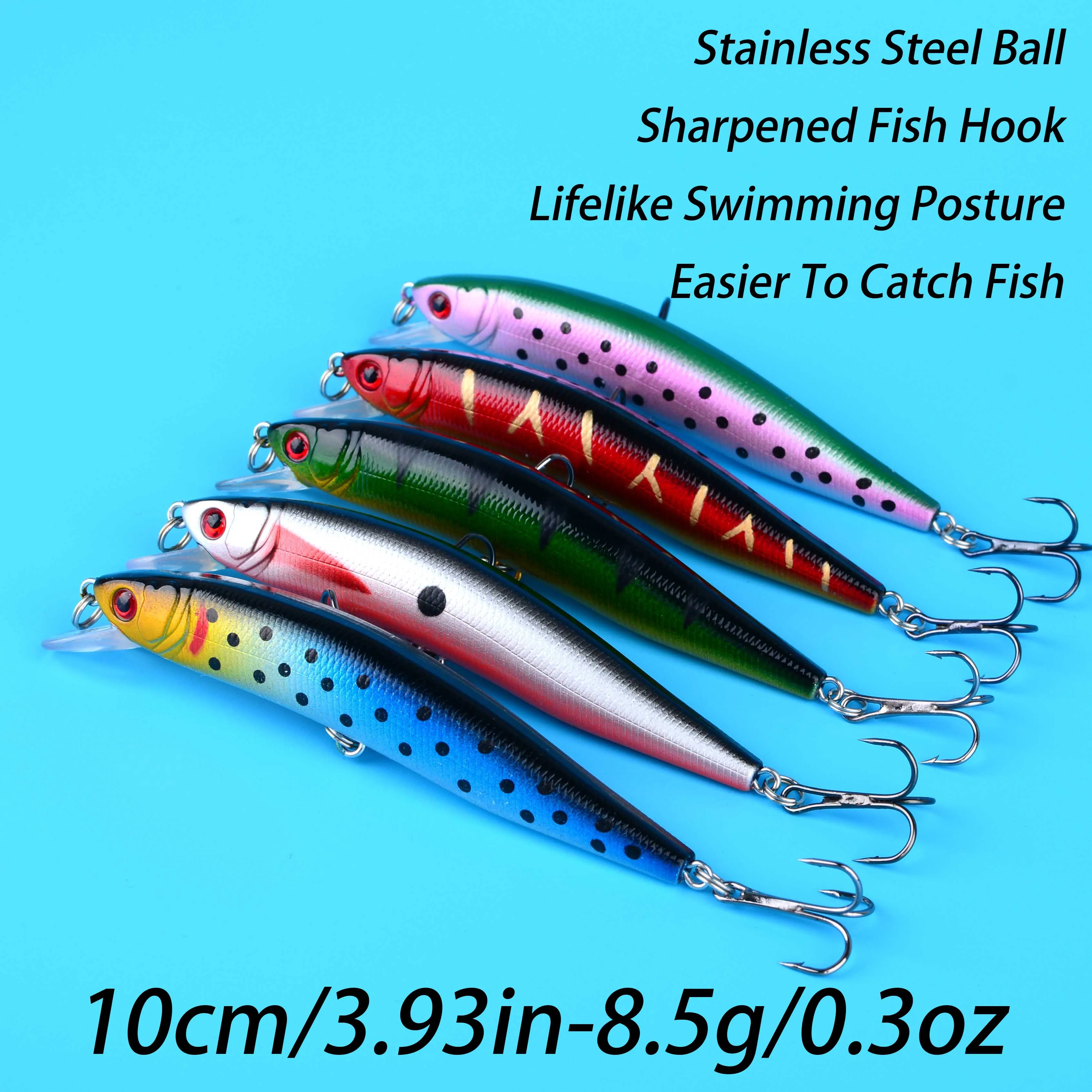 Crankbait Minnow flotante láser para lubina y lucio - imagen 2