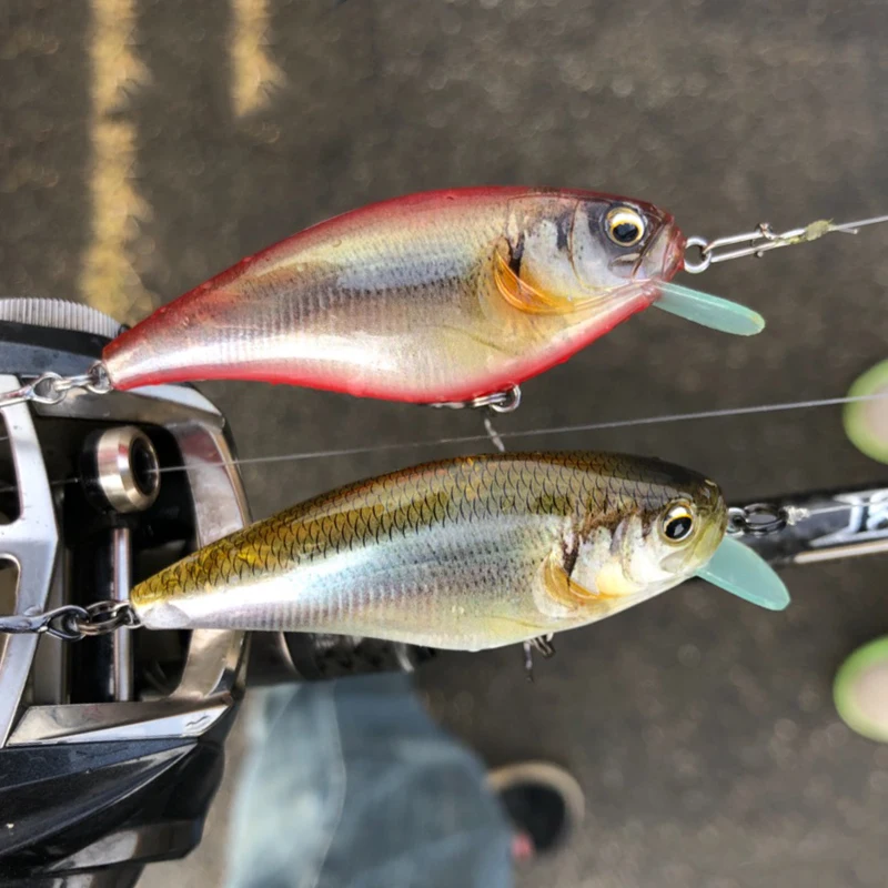 Japón IMAKATSU nuevo cebo poco profundo Luya SHAD GEKIASA SHAD cebo de perca de largo alcance 7g - imagen 5