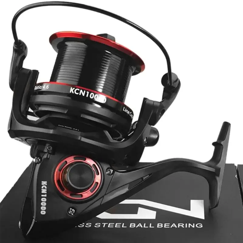 Nuevo carrete giratorio, aparejos de mar, carrete de Metal, rueda giratoria para carpa de agua salada, lubina, Pesca, carrete de Pesca duradero máximo de 12KG (dar regalos) - imagen 2
