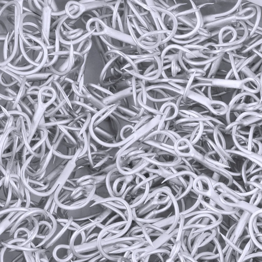 3X anzuelos triples súper fuertes, aparejos de pesca, 1 Juego de accesorios de alta resistencia, anzuelo de pesca Jigging de agua salada de acero rico en carbono - imagen 4