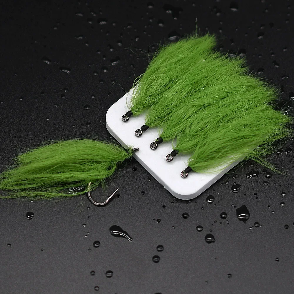 MNFT-anzuelo de algas marinas, 5 uds., simulación de pesca en el mar, hierba de agua, anzuelos, señuelo, musgo, juego de anzuelos, accesorios de equipo de pesca volador - imagen 2