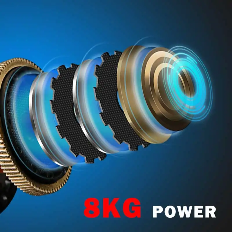 Abu Gracia-carrete de pesca PMAX SX Baitcast, 8KG, 7 + 1BB, 2024g, relación 184: 1, cuerpo compuesto de fibra de carbono, 7,1 - imagen 4