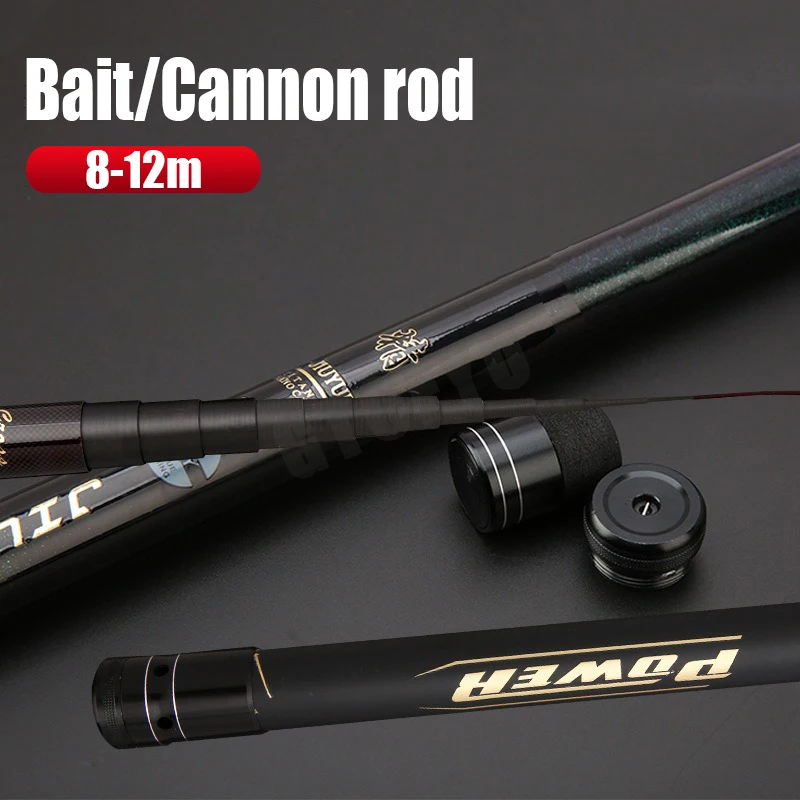 Caña de pescar telescópica de carbono, 8m, 9m, 10m, 11m, 12m, 10kg, caña de tiro superdura de larga distancia, alta calidad - imagen 3