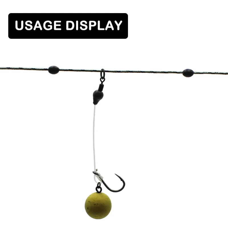 Cuentas de nudo giratorio de tungsteno para pesca de carpa, cuentas giratorias Chod aptas con tamaño giratorio 11 para accesorios de aparejos terminales de pesca de carpa - imagen 5