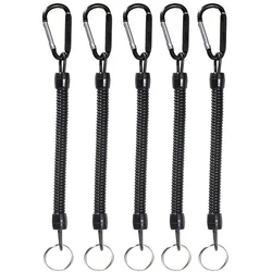 5 Stuks Vissen Lanyards Met Karabijnhaak Varen Touwen Retentie Touwen Houder Tangen Lip Visgerei Voor Veilig Houden Hengel