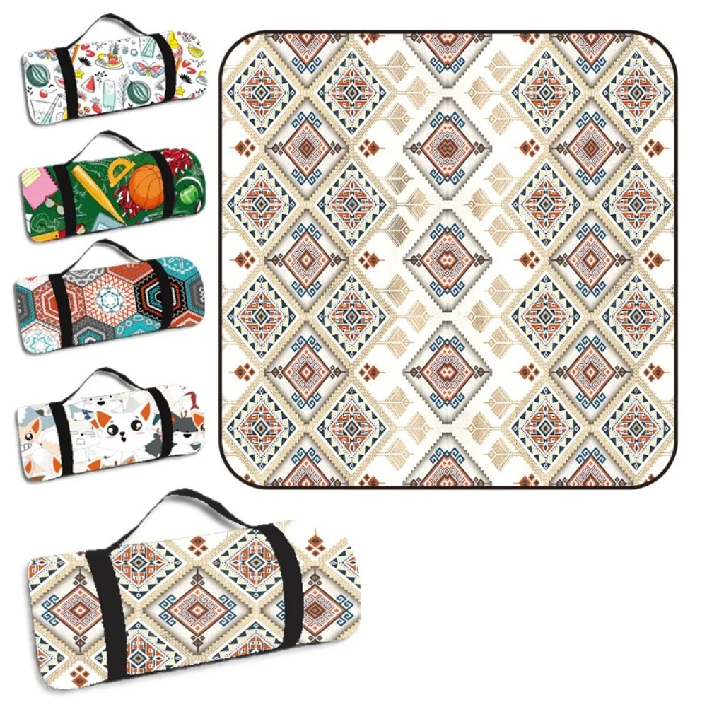 Alfombrilla impermeable de dibujos animados para pícnic al aire libre, tela gruesa portátil para Picnic, 200x150cm - imagen 4