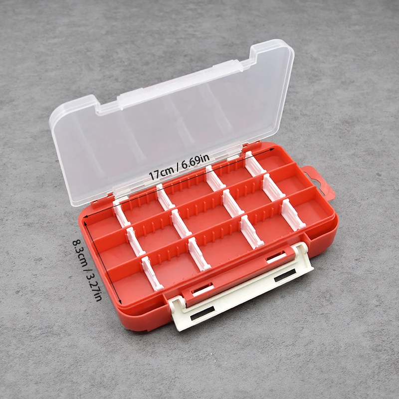 Caja de aparejos de pesca, accesorios de pesca de doble cara, cajas de anzuelos para señuelos, caja de almacenamiento de herramientas de pesca, cajas de artículos de pesca con mosca de carpa - imagen 3