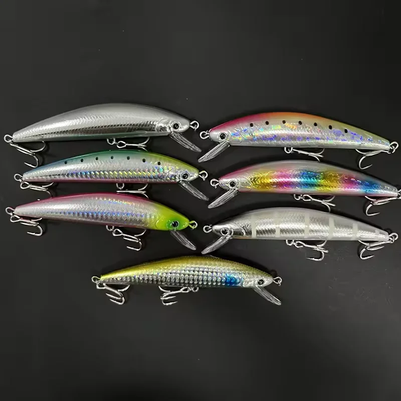 Wobbler hundido para lubina y trucha – Señuelo de agua salada lucio - imagen 5