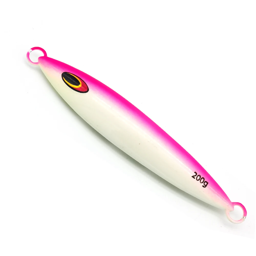 VOLIN-señuelo de pesca con plantillas de Metal grandes, 150g, 200g, 300g, 350g, 450g, barco de jigging lento, cebo duro brillante, aparejos de pesca de mar - imagen 2